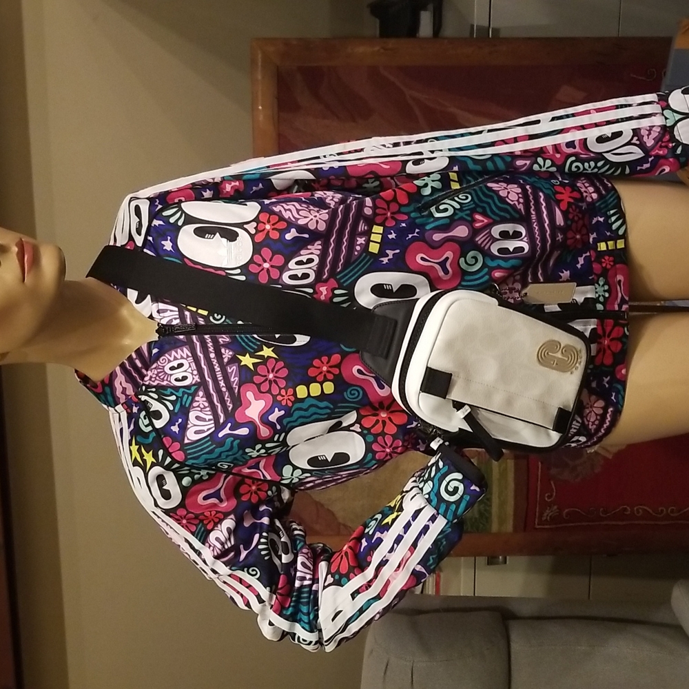 Coach White and Black Crossbody Sling Bag